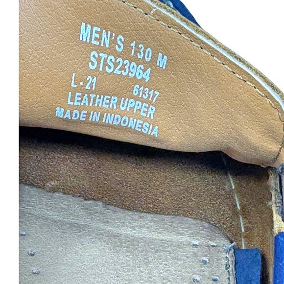 Sperry Authentic Original Navy Leather Tassel Slip on Boat Shoe - Picture 5 of 10